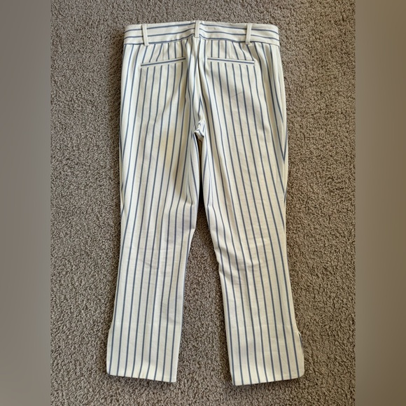 Anthropologie Essential Slim Crop Stripe Trouser - Picture 4 of 11